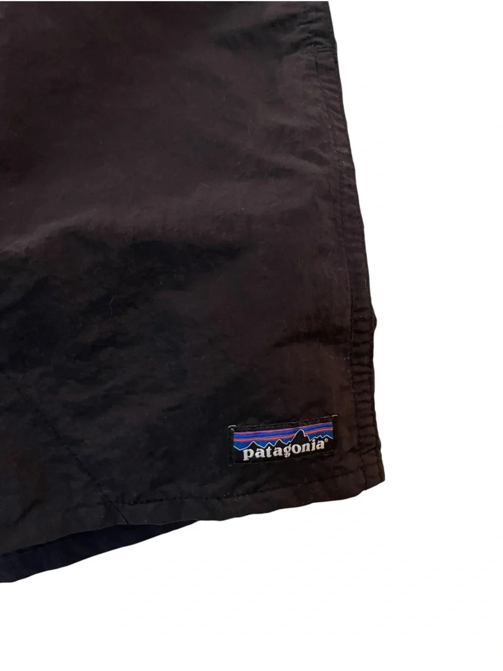 Patagonia Men's Black Swim Shorts Solid Drawstring Elastic Waist Pockets Sz: XL
